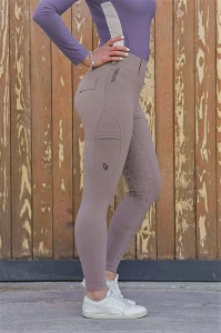 Legginsy jeździeckie "Marta Taupe" True Rider