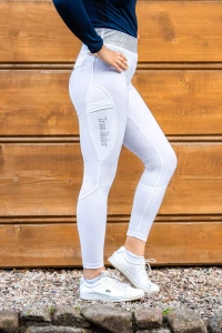 Legginsy jeździeckie "Marta White Diamond" True Rider