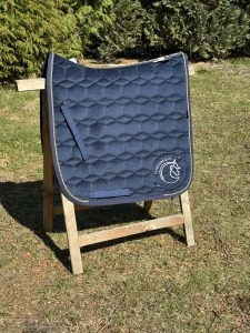 Czaprak ujeżdżeniowy "Navy Gold Velvet" Mattes