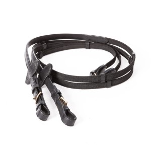 Wodze antypoślizgowe ze złotymi okuciami "Gold" Kavalkade