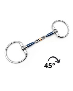 Wędzidło podwójnie łamane "Tim Sweet Iron Fixed Ring" Fager
