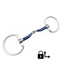 Wędzidło pojedynczo łamane "Felix Sweet Iron Fixed Rings" Fager