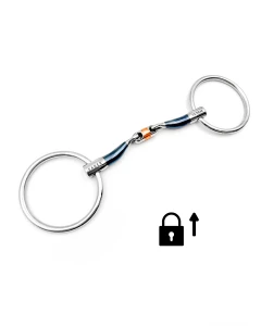 Wędzidło podwójnie łamane "Mattias Sweet Iron Loose Rings" Fager