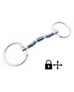 Wędzidło podwójnie łamane "Nils Sweet Iron Barrel Fixed Ring" Fager
