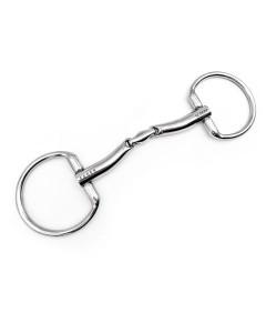 Wędzidło podwójnie łamane "Penny Fixed Rings" Fager