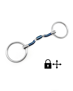 Wędzidło podwójnie łamane "Nils Sweet Iron Barrel Loose Rings" Fager