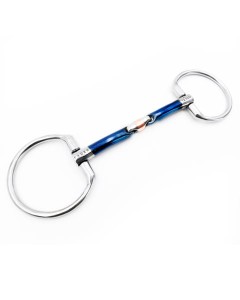 Wędzidło podwójnie łamane "John Sweet Iron Fixed Rings" Fager