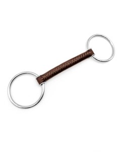 Wędzidło skórzane "Adam Leather Loose Rings" Fager