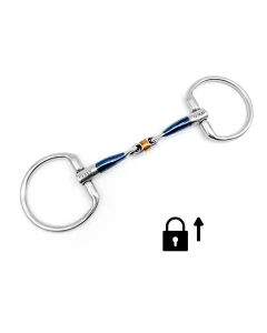 Wędzidło podwójnie łamane "Michael Sweet Iron Fixed Rings" Fager