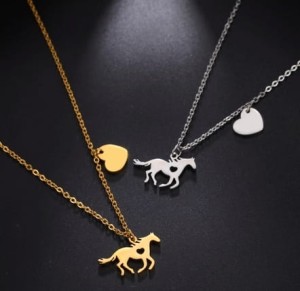 Wisiorek koń i serce