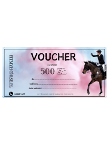 Voucher/ Bon na 500 zł do sklepu fitmyhorse.pl 